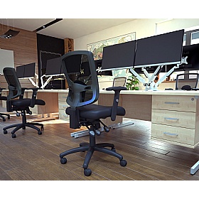 Portland 3-Lever Mesh Operator Chair