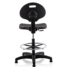 Malaga Hi Rise Poly Industrial Draughtsman Chair