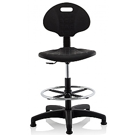 Malaga Hi Rise Poly Industrial Draughtsman Chair