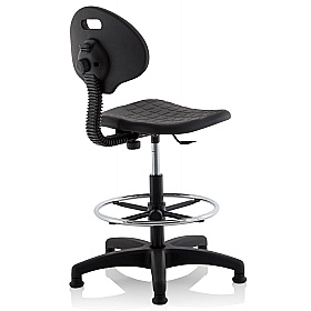 Malaga Hi Rise Poly Industrial Draughtsman Chair