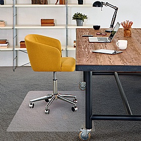 Cleartex Advantagemat Rectangular PVC Chair Mat for Low Pile Carpets