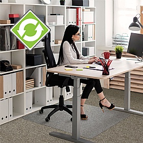EcoTex Evolutionmat Rectangular Chair Mat for Carpets