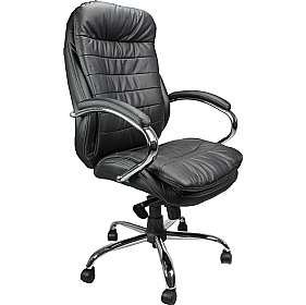 Santiago High Back Italian Leather Faced Synchronous Executive Office Chairs