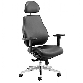 Chiro Plus Ultimate Leather Posture Office Chair