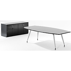 High Gloss Desk High Dual Credenza Cupboard