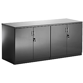 High Gloss Desk High Dual Credenza Cupboards