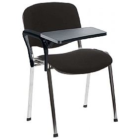 Iso Chrome Frame Conference Chair With Writing Tablet