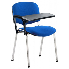Iso Chrome Frame Conference Chair With Writing Tab