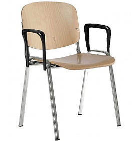 Iso Wooden Bistro Chair With Arms