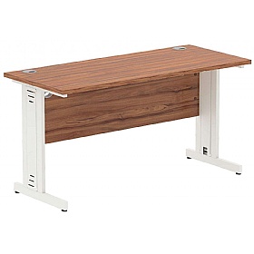 Syndicat Shallow Rectangular Cable Managed Office Desks