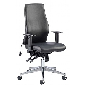 Onyx 24 Hour Posture Bonded Leather Office Chairs