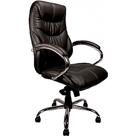 Sandown High Back Luxurious Leather Faced Executive Office Chairs