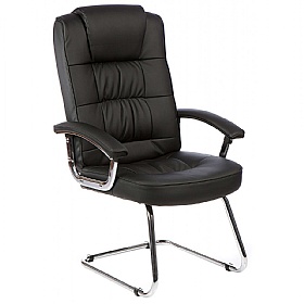 Moore Deluxe Bonded Leather Visitor Boardroom Chair