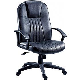City Executive Leather Faced Office Chair