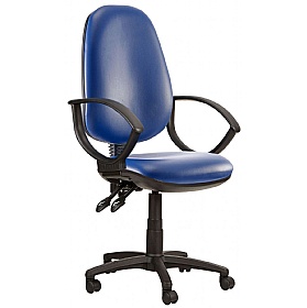 Kirby Jumbo Extra High Back Vinyl 3-Lever Operator