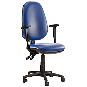 Kirby Jumbo Extra High Back Vinyl 3-Lever Operator