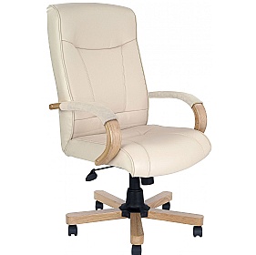 Troon High Back Leather Faced Executive Office Cha