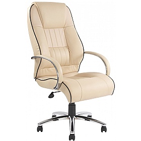 Dijon High Back Leather Faced Executive Office Cha