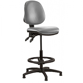 Kirby Medium Back Vinyl Draughtsman Chair