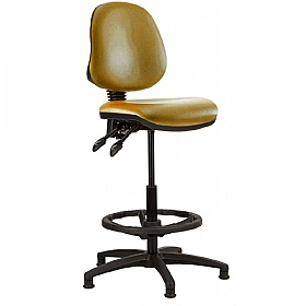 Kirby Medium Back Vinyl Draughtsman Chair
