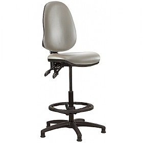 Kirby High Back Vinyl Draughtsman Chair