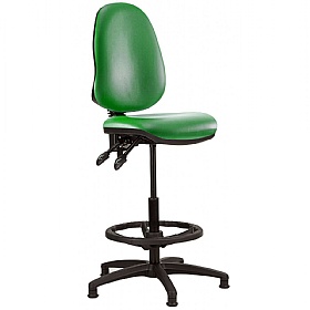 Kirby High Back Vinyl Draughtsman Chair