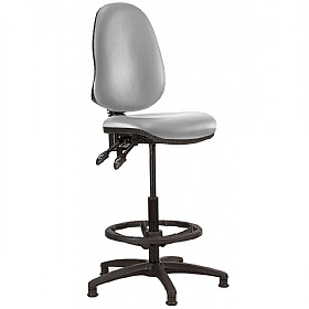 Kirby High Back Vinyl Draughtsman Chair
