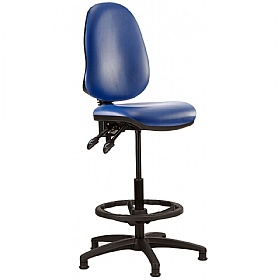 Kirby High Back Vinyl Draughtsman Chair
