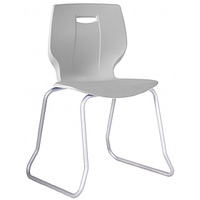 Geo Ergonomic Polypropylene Skid Classroom Chairs