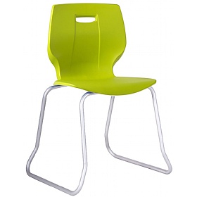 Geo Ergonomic Polypropylene Skid Classroom Chairs