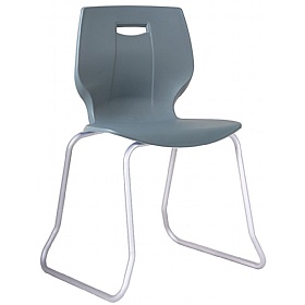 Geo Ergonomic Polypropylene Skid Classroom Chairs