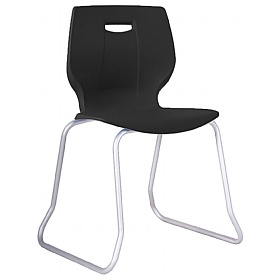 Geo Ergonomic Polypropylene Skid Classroom Chairs