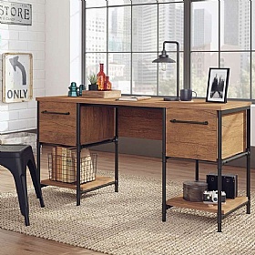 Iron Foundry Double Pedestal Home Office Desk