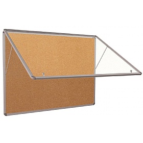 Tamperproof Top-Hinged Cork Noticeboards