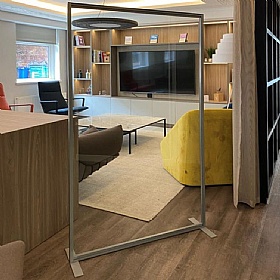 Compass Glass Floor Standing Partition Screens