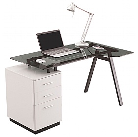 Cleveland Glass Home Office Desk