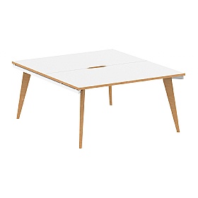 Oslo Scandi Rectangular Back to Back Bench Desks
