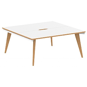 Oslo Scandi Rectangular Back to Back Bench Desks