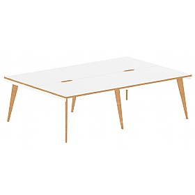 Oslo Scandi Rectangular Back to Back Bench Desks