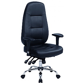 Babylon Bonded Leather 24 Hour Synchronous Office Chair