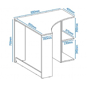 Chesil Home Office Desk
