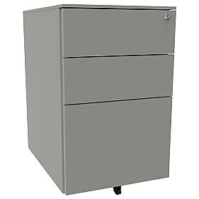 Silverline Desk High Metal Pedestals