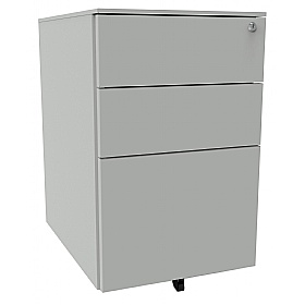 Silverline Desk High Metal Pedestals