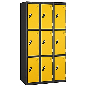 Atom Antibacterial Lockers With Black Carcass