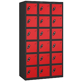 Atom Antibacterial Lockers With Black Carcass