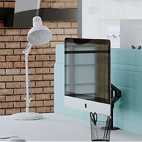 Architect White LED Desk Lamp