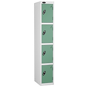 Equinox White Antibacterial Lockers - Hasp & Stapl