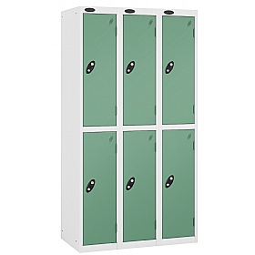 Equinox White Antibacterial Lockers - Hasp & Stapl