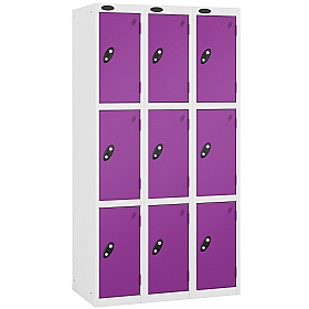 Equinox White Antibacterial Lockers - Hasp & Stapl