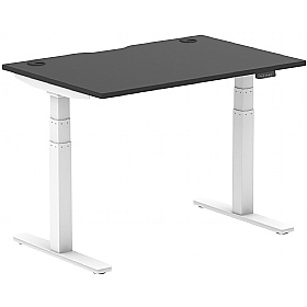 Ebony Black Electric Height Adjustable Office Desks - Office Furniture